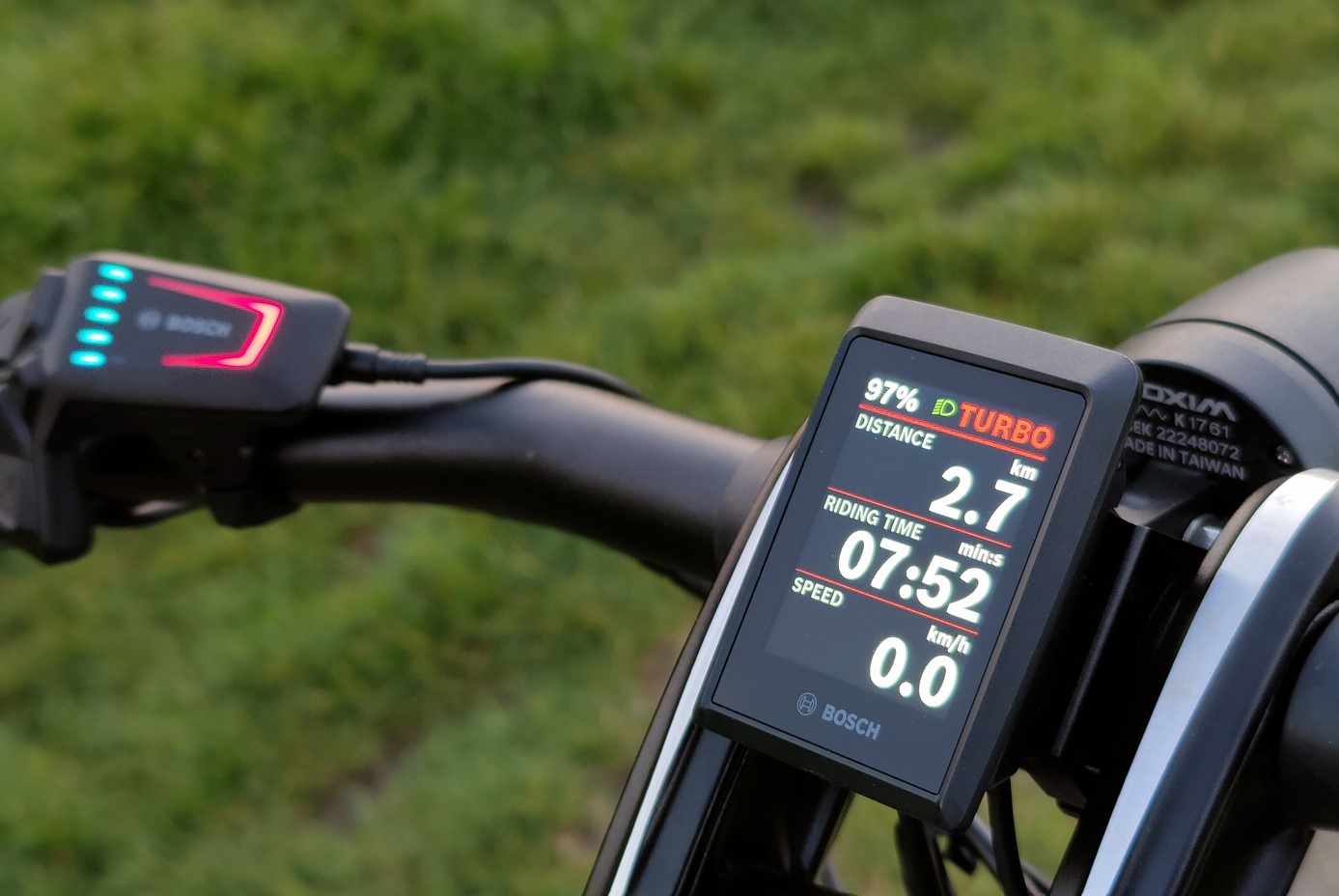 Bosch display and controls on a Tern HSD