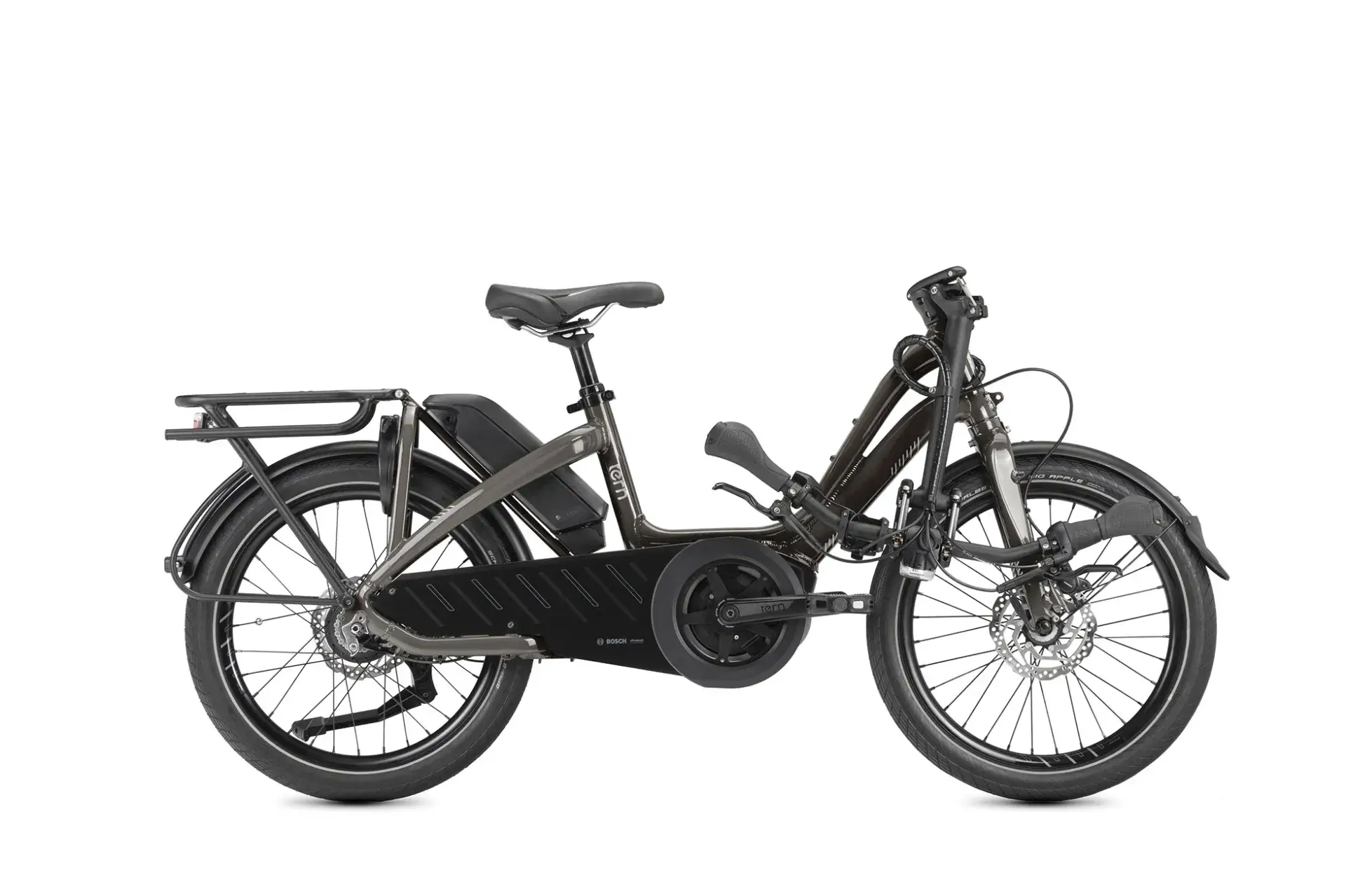 Tern NBD with the handlebars folded down