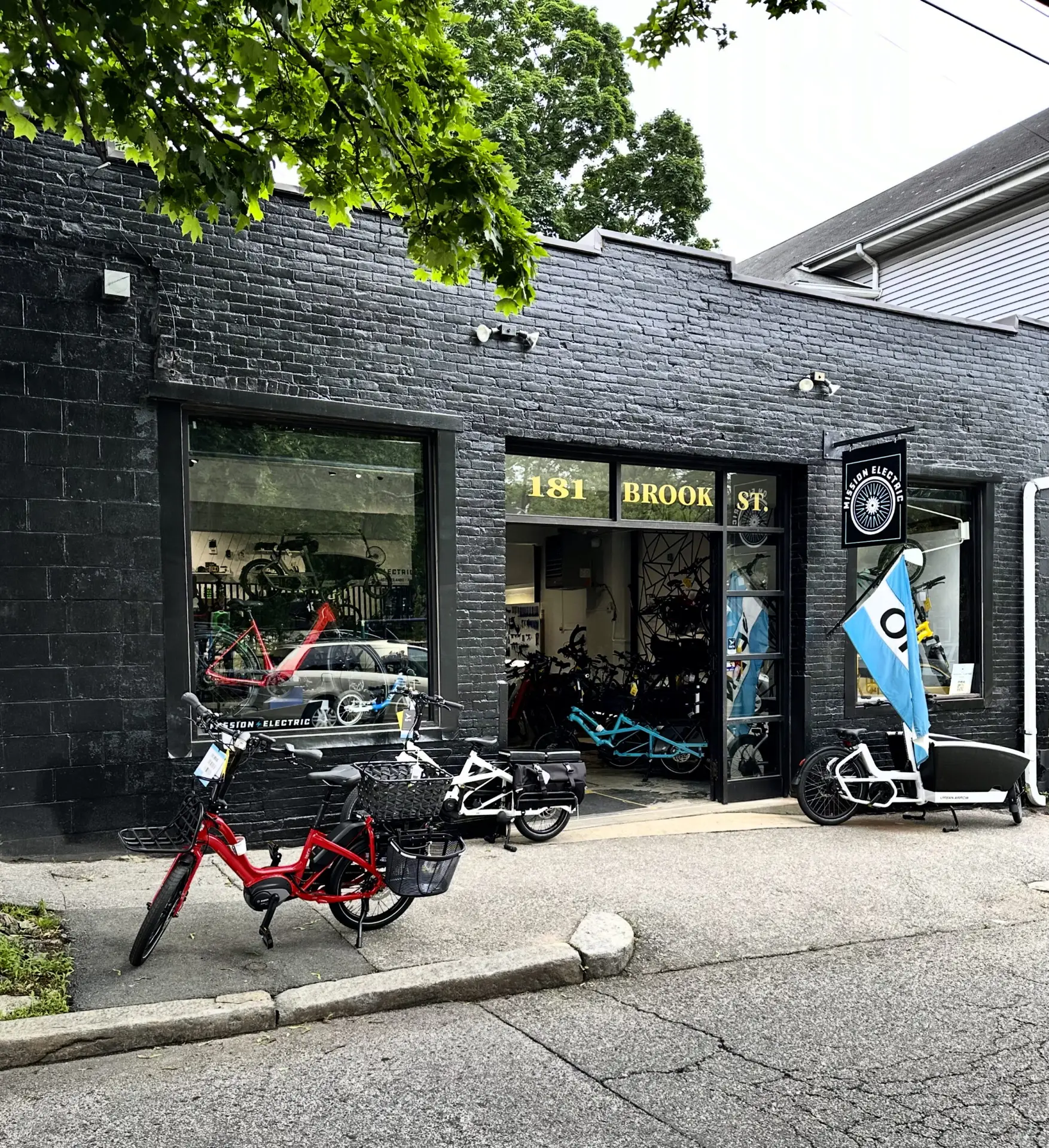 The Mission Electric storefront at 181 Brook St in Providence