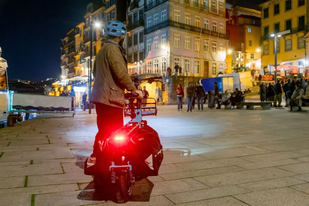 Ebike with integrated front and rear lighting