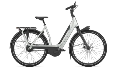 Gazelle Avignon C380 electric bike in matte pebble grey, low-step frame