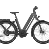 Gazelle Eclipse C380+ electric bike in matte anthracite grey, low-step frame