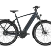 Gazelle Ultimate C380+ electric bike in between blue, high-step frame