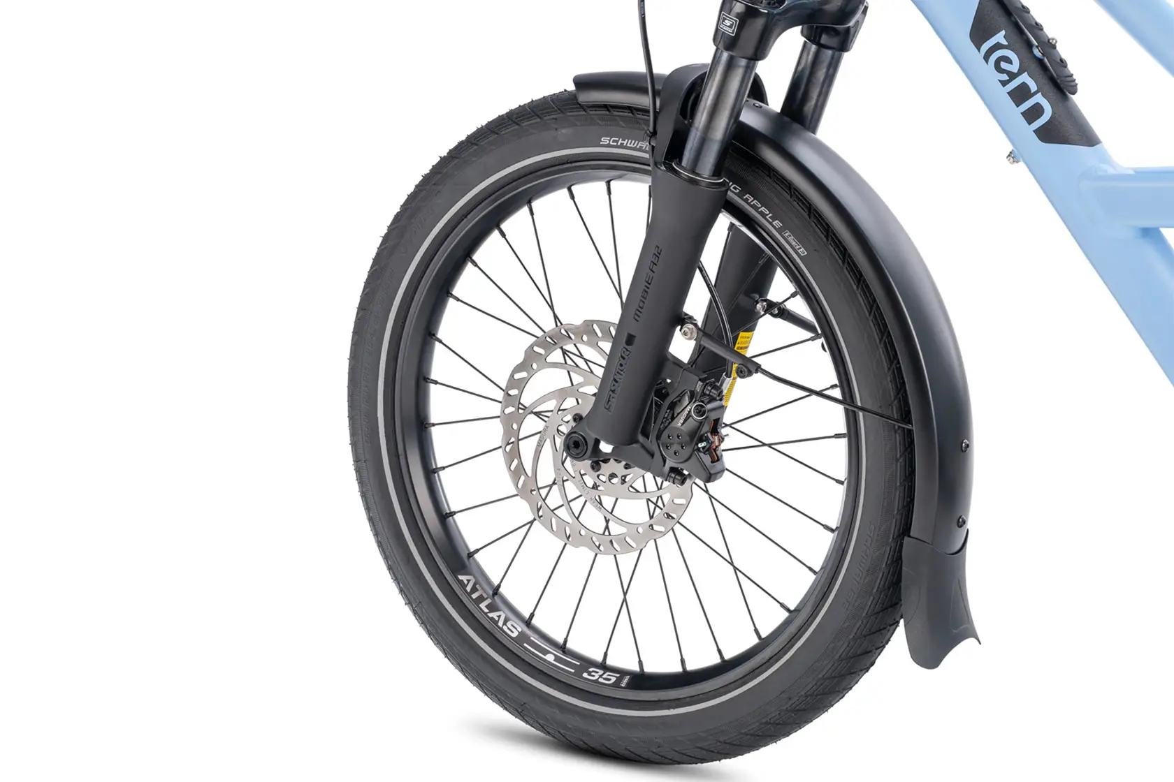 Tern HSD Magura hydraulic disc brake detail