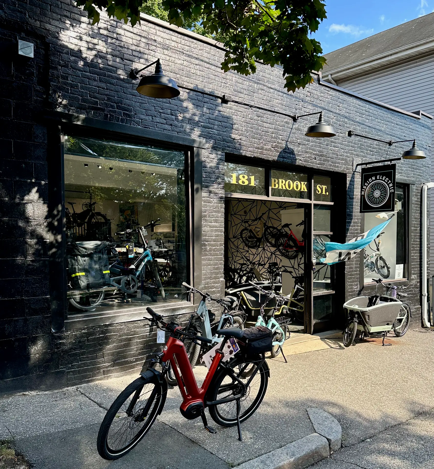 The Mission Electric storefront at 181 Brook St in Providence
